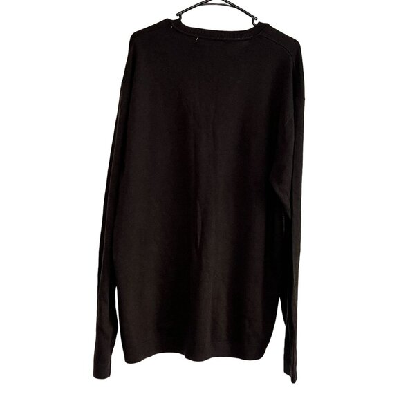 Claiborne Mens XXL Brown Sweater Houndstooth Pattern V-Neck NWT Gift - Picture 3 of 7